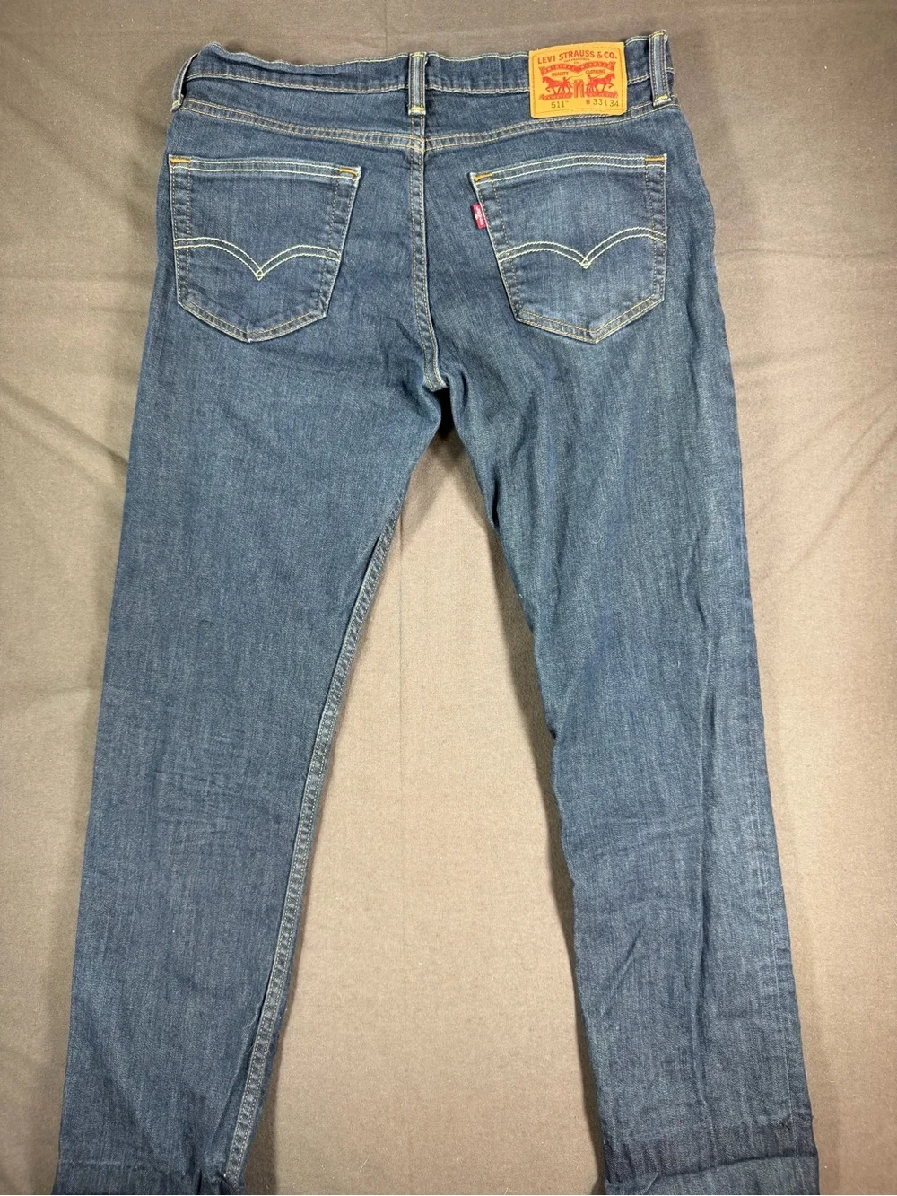 Levi's 511 Slim Fit Blue Denim Jeans Men's W33 L34